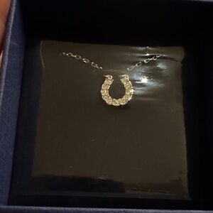 Swarovski Silver Horseshoe Necklace